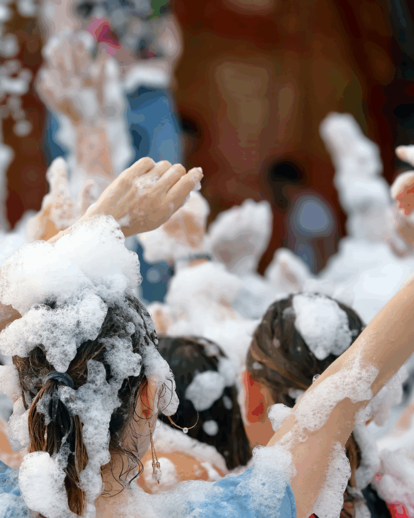 fiesta de la espuma en hoteles